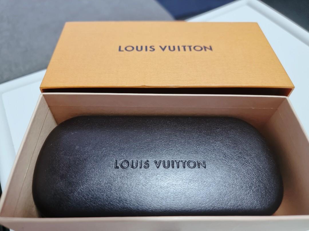 LOUIS VUITTON Empty Sunglasses Box , Navy Blue Case,Dust Bag & Shopping Bag.