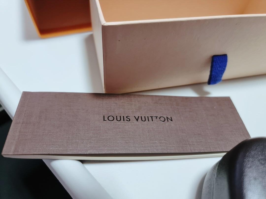 LOUIS VUITTON Empty Sunglasses Box , Navy Blue Case,Dust Bag & Shopping Bag.