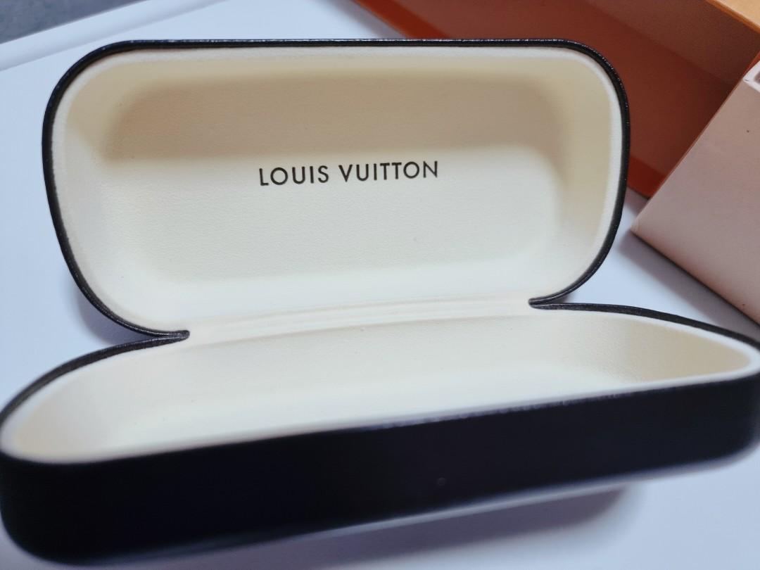 Authentic LOUIS VUITTON Empty Sunglasses Box , Navy Blue Case & Dust  Bag.