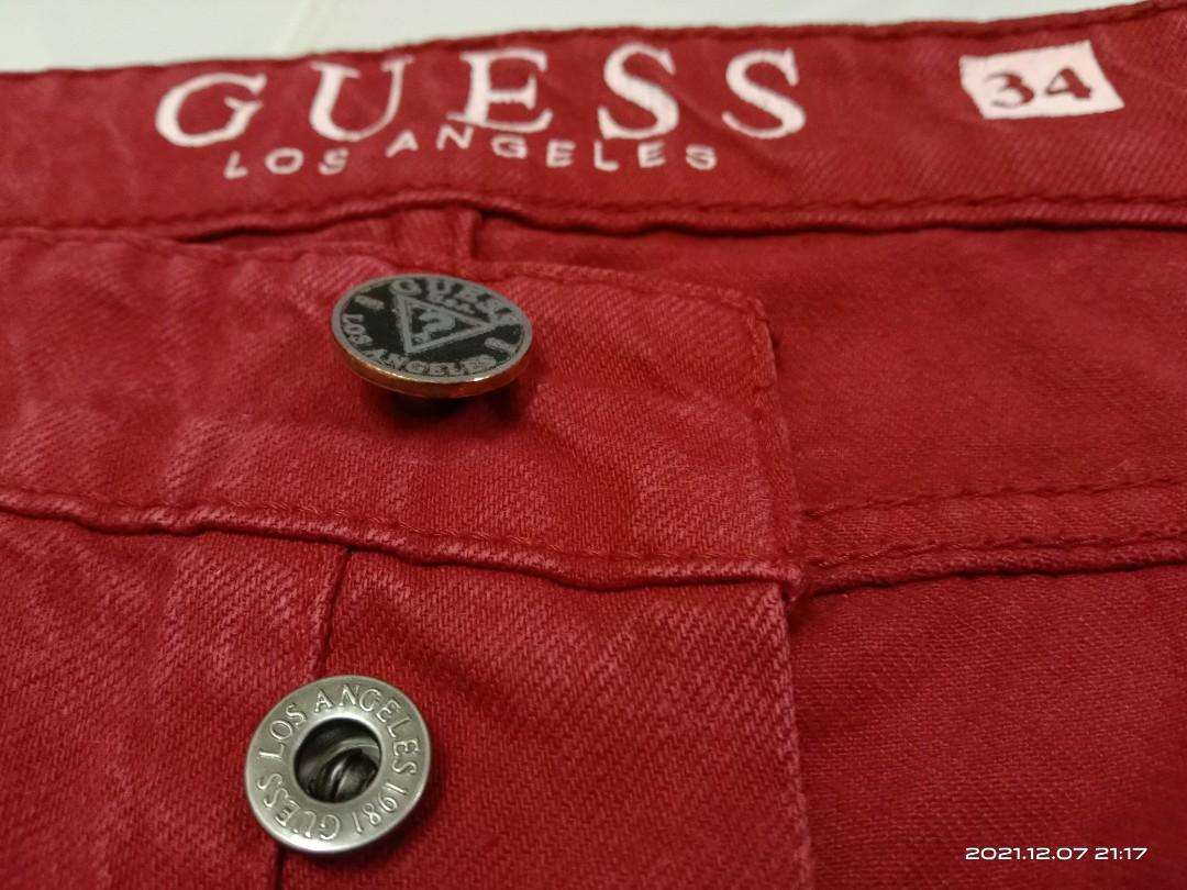 guess red jeans