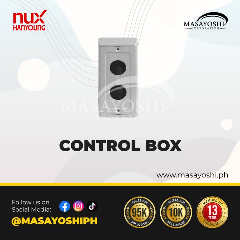 Hanyoung Nux Rolled Iron Control Box 2 Hole x 30mm | Model# 3002 ...