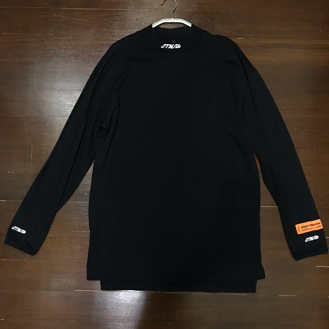 Heron preston mock neck cheap long sleeve