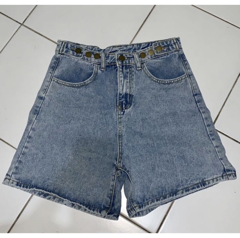 Highwaist Denim Shorts, Women's Fashion 