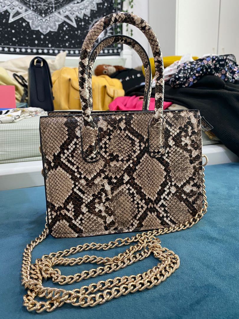 Faux snakeskin 2025 handbags
