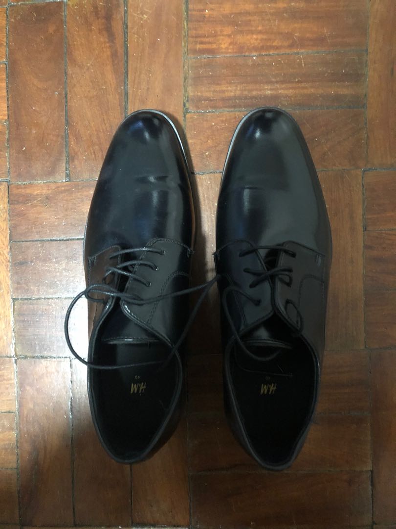 H\u0026M Men's Black Dress Shoes Size 40 