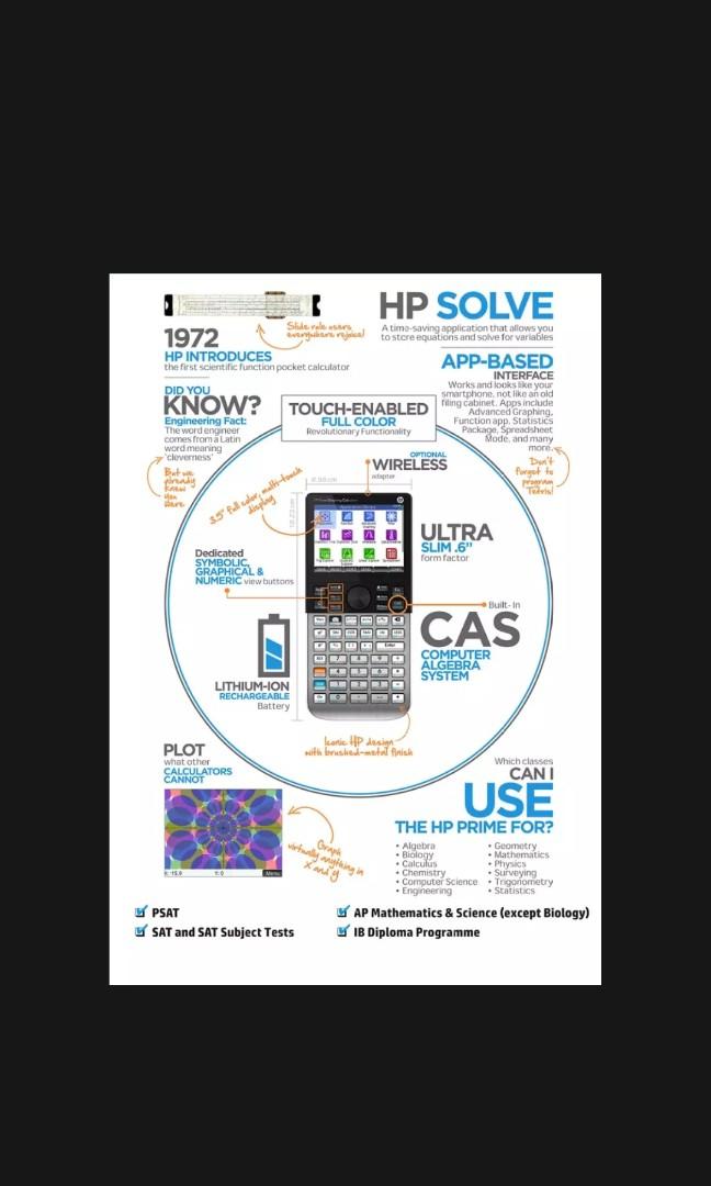 HP Prime Graphing Calculator, Computers & Tech, Laptops & Notebooks on
