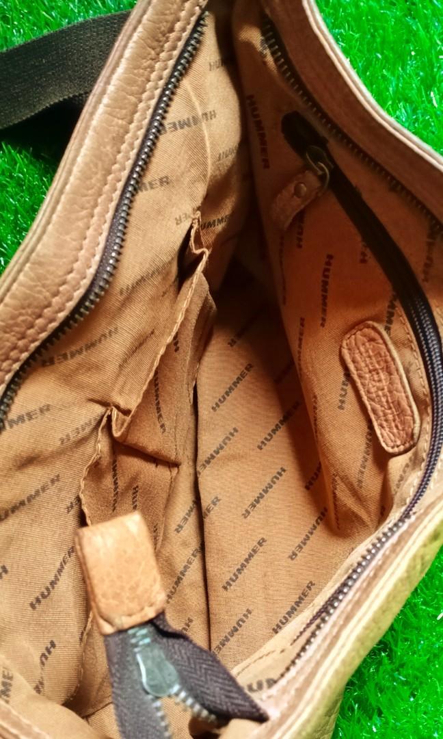 HUMMER ORIGINAL LEATHER SLING BAG AUTHENTIC Men s Fashion Bags