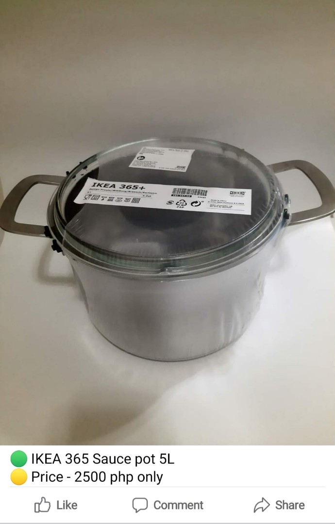 IKEA 365 Sauce Pot 5L, Furniture & Home Living, Kitchenware & Tableware