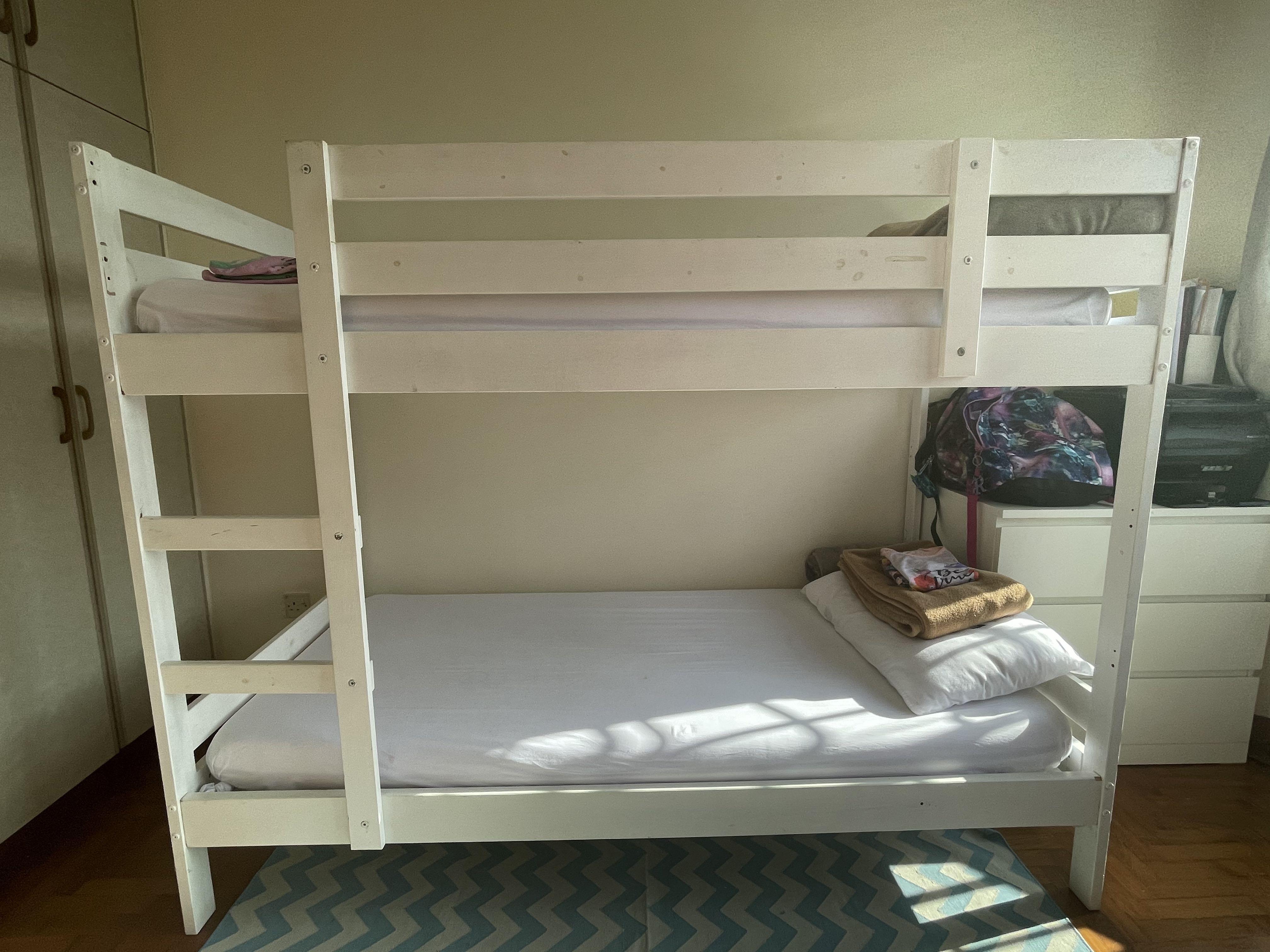 IKEA bunk bed, Furniture & Home Living, Furniture, Bed Frames