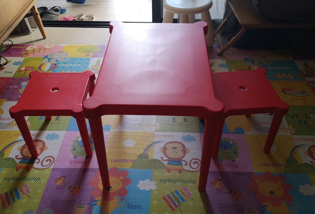 Ikea children table and chairs, Babies & Kids, Baby Nursery & Kids