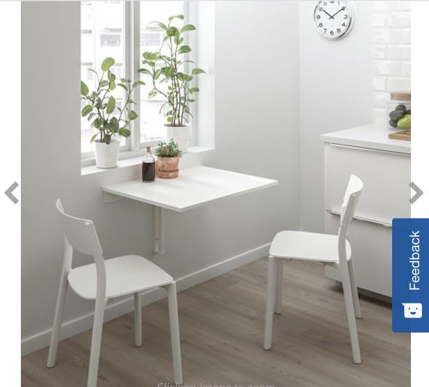 IKEA NORBERG folding table must go by 24th Dec, 傢俬＆家居, 傢俬, 桌子 Carousell