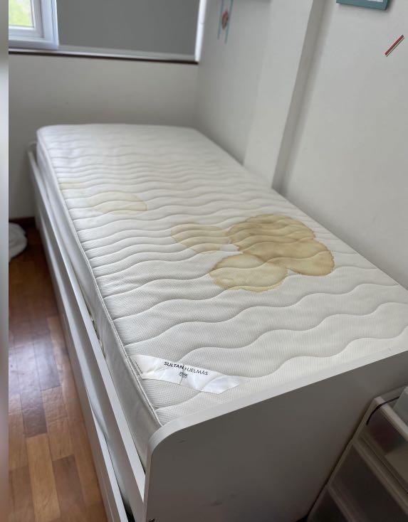 IKEA Sultan Hjelmas Single Mattress Furniture Home Living Furniture Bed Frames Mattresses on Carousell