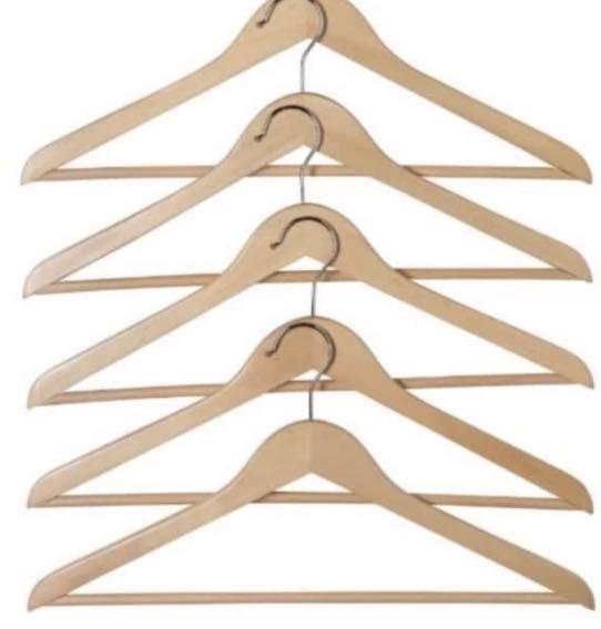 IKEA wood hangers, Furniture & Home Living, Furniture, Other Home