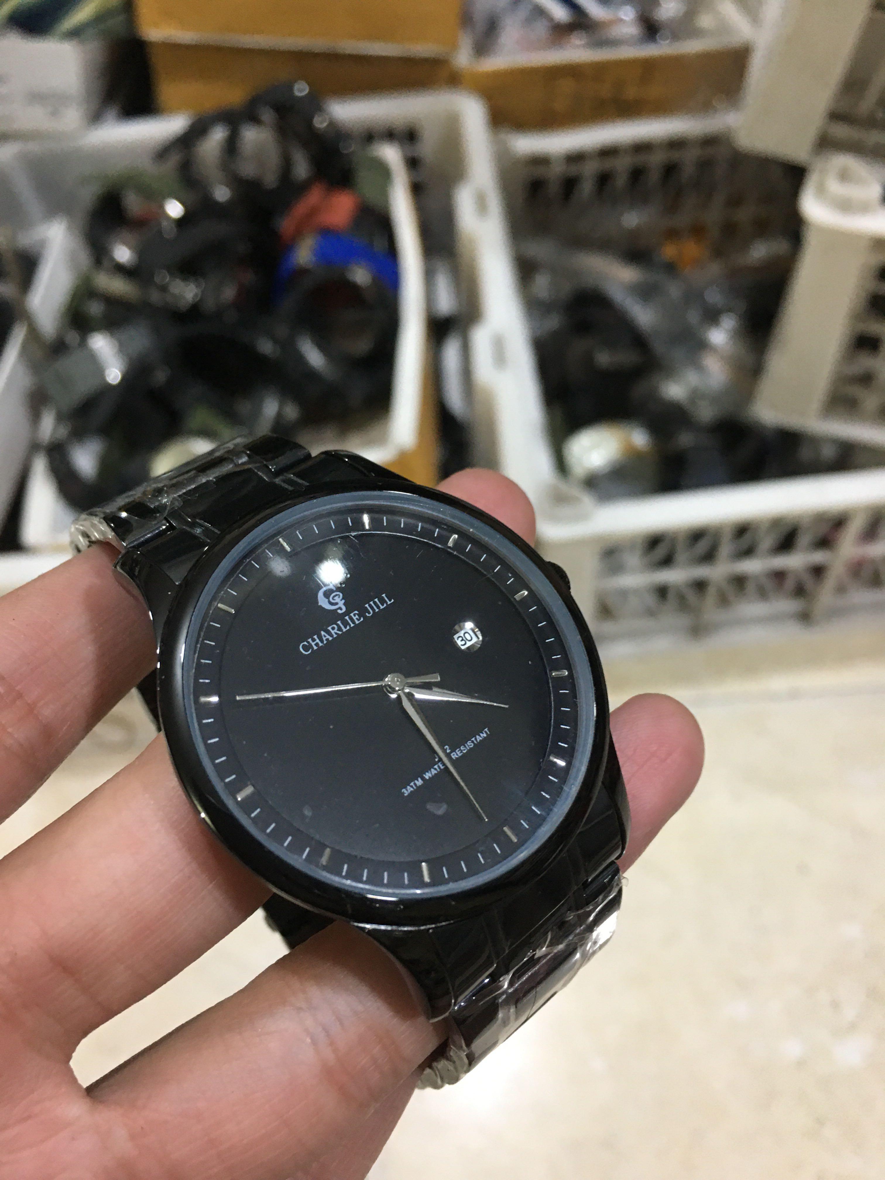 Jam tangan charlie jill original classic 40 mm Fesyen Pria Jam