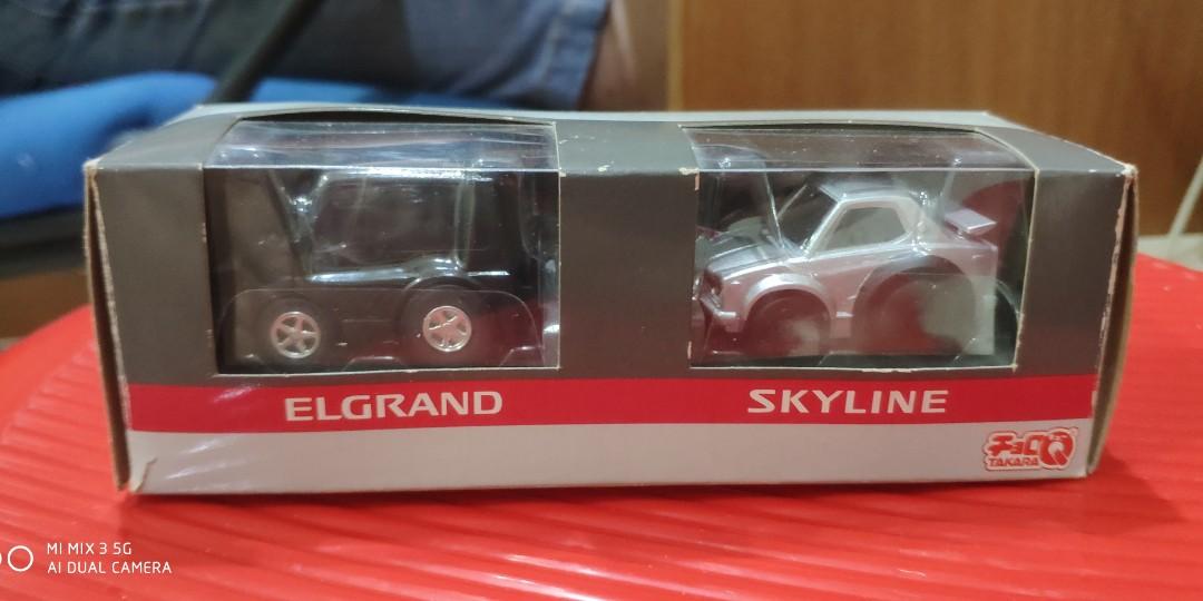 japan mini choro q nissan skyline gtr elgrand, Hobbies & Toys