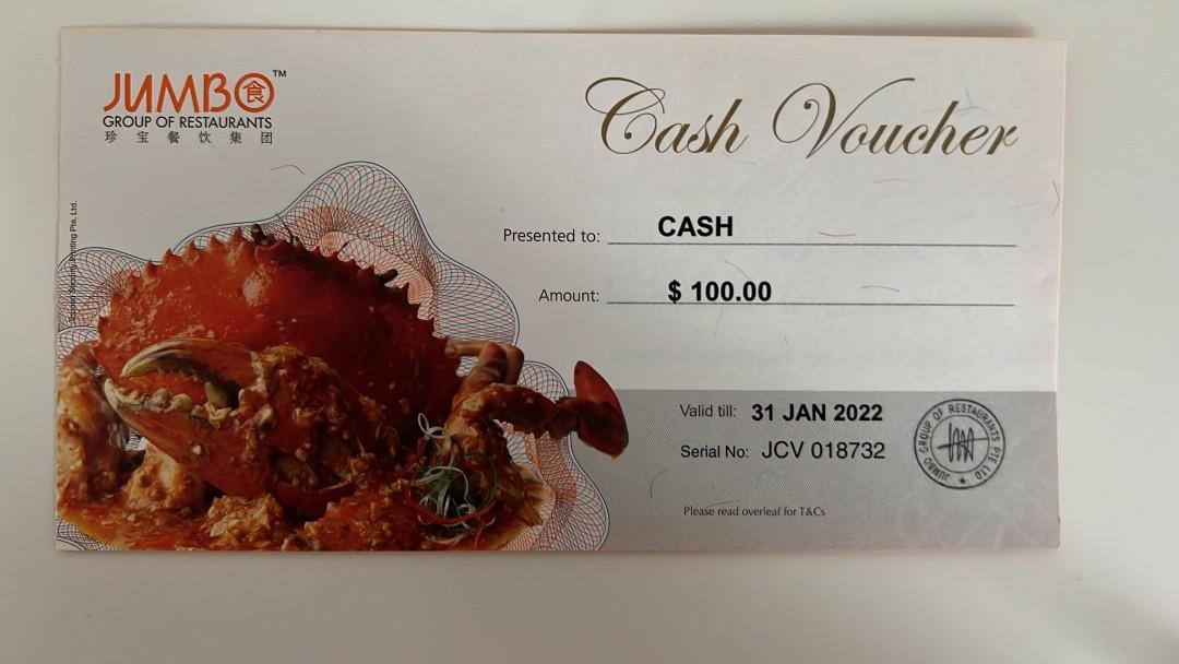 Jumbo cash voucher, Tickets & Vouchers, Vouchers on Carousell