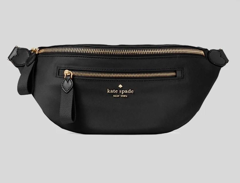 Kate Spade Belt Bag / WKR00561 Nylon Black, Women's Fashion, Bags & Wallets, Cross-body Bags on Carousell