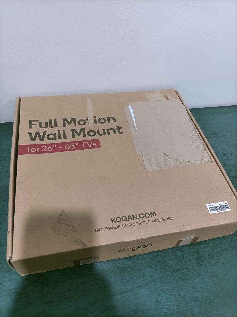 Kogan TV Wall Mount up to 65" tv, Furniture & Home Living, Home