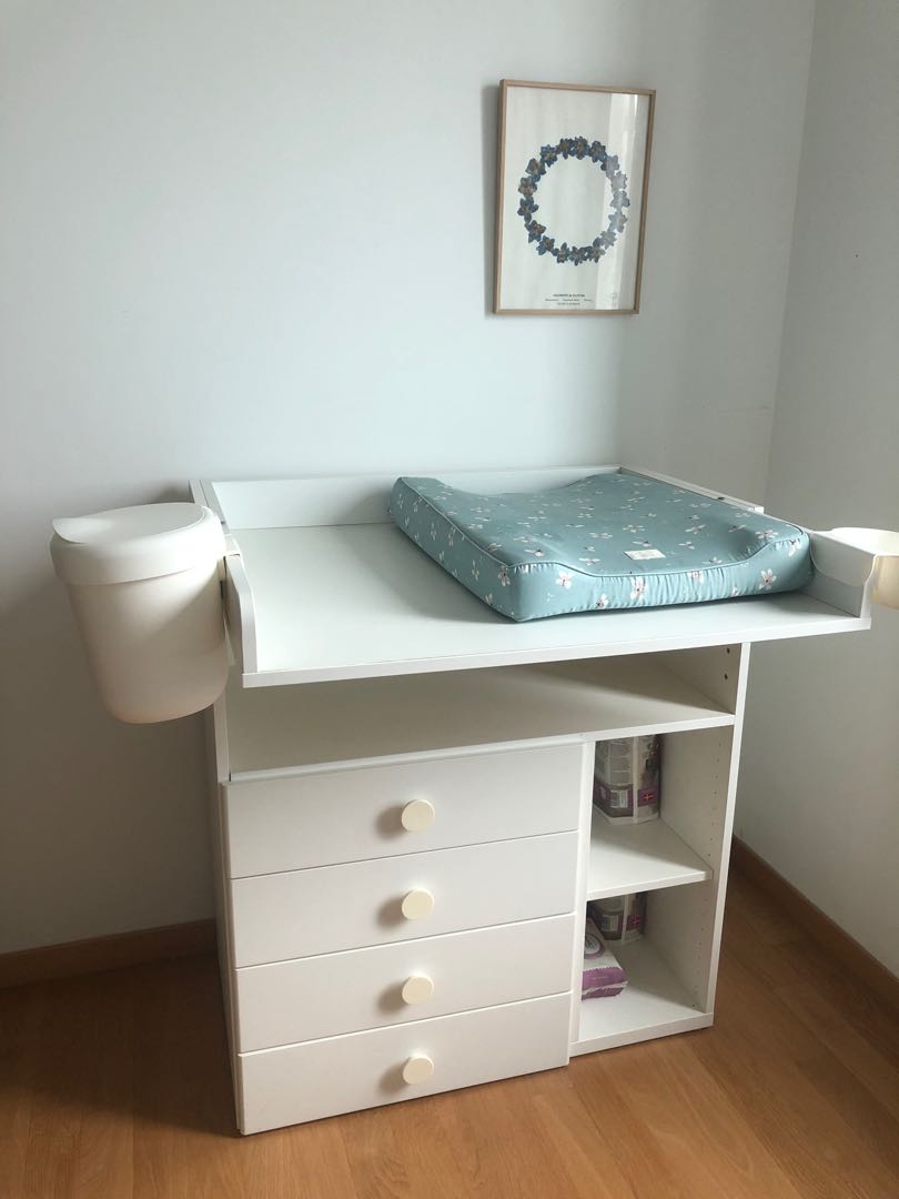 Large changing table white, Babies & Kids, Baby Nursery & Kids