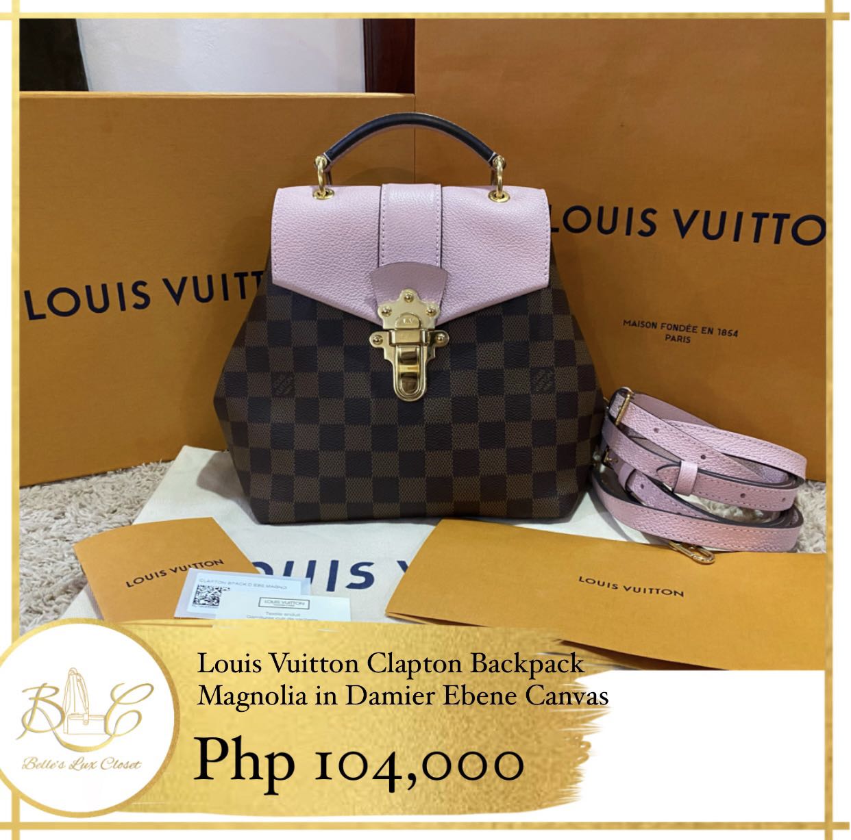Louis Vuitton Clapton Backpack, Luxury, Bags & Wallets on Carousell