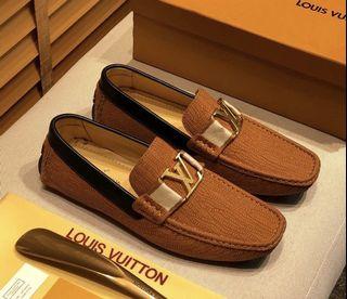 Louis Vuitton Men's Brown Suede Saint Germain Loafer 8.5 US