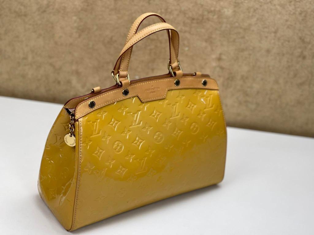 M50658 Louis Vuitton 2015 Monogram Vernis Brea MM Handbag- MORDORE