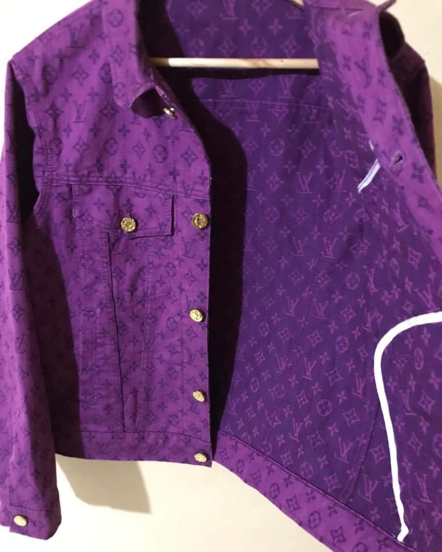 Louis Vuitton 2019 Monogram Denim Trucker Jacket - Purple Outerwear,  Clothing - LOU606317
