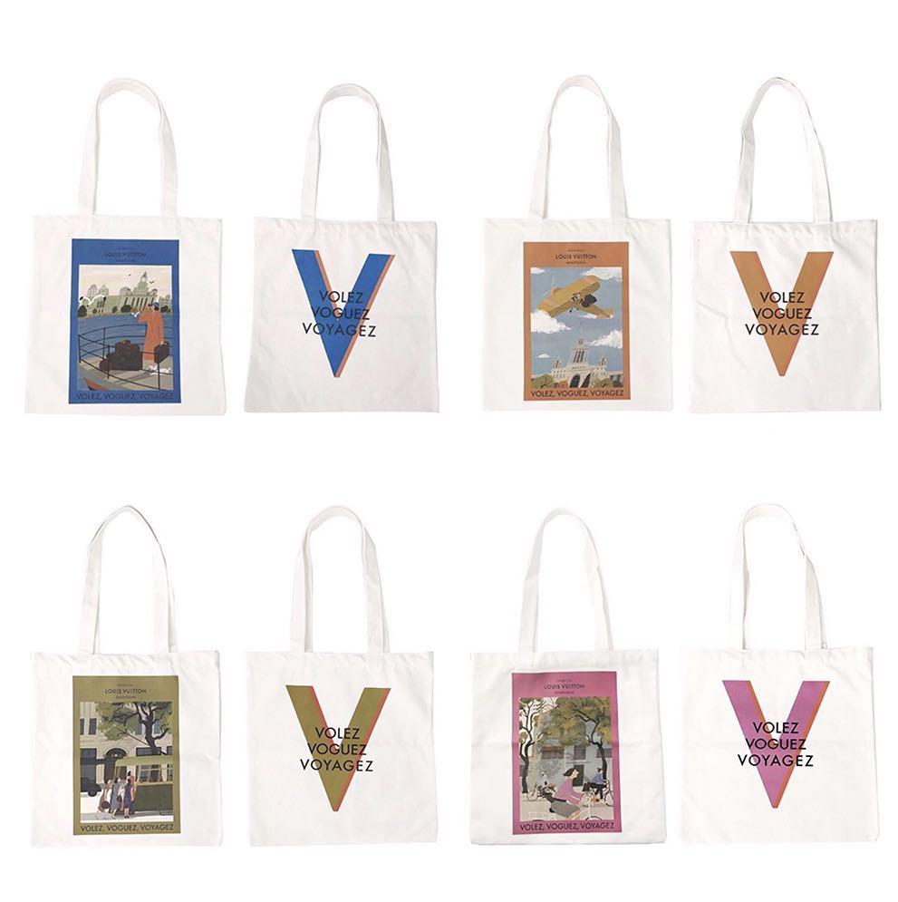 Louis Vuitton, Bags, New Louis Vuitton Shanghai Exhibition Museum Tote Bag  Volez Voguez Voyagez Lv