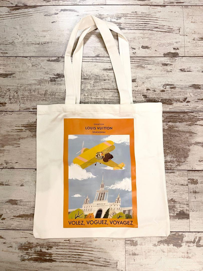 Louis Vuitton Novelty Canvas Eco Tote bag Shanghai exhibition 2018Limited  Yellow