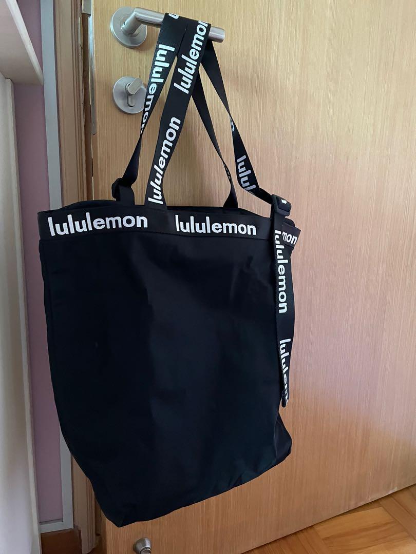 Reuseable Bag Black Large Lululemon this Is Yoga
