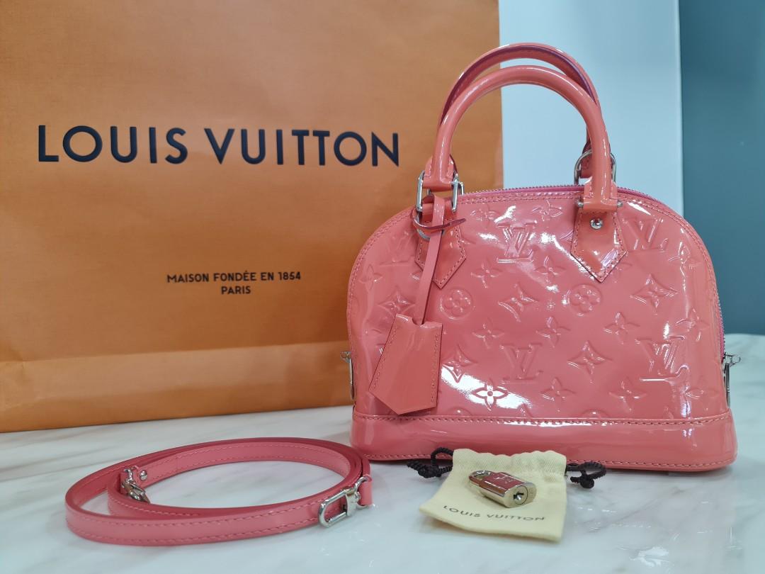 Louis Vuitton LV Alma bb Vernis Pink Leather ref.251982 - Joli Closet