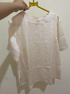 Mango Champagne Satin Blouse