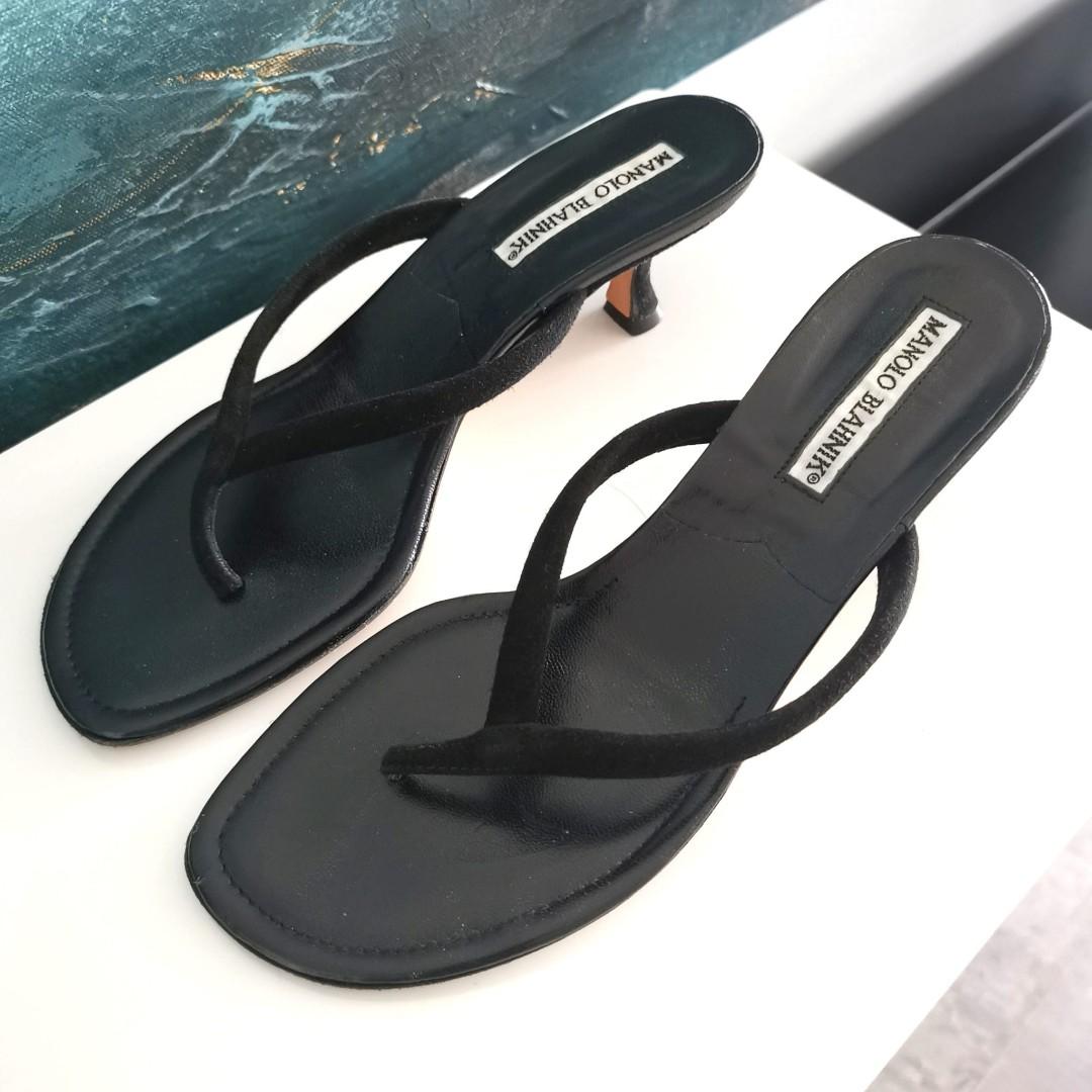 Manolo blahnik top thong sandals