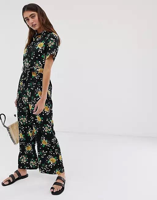 Monki floral jumpsuit online