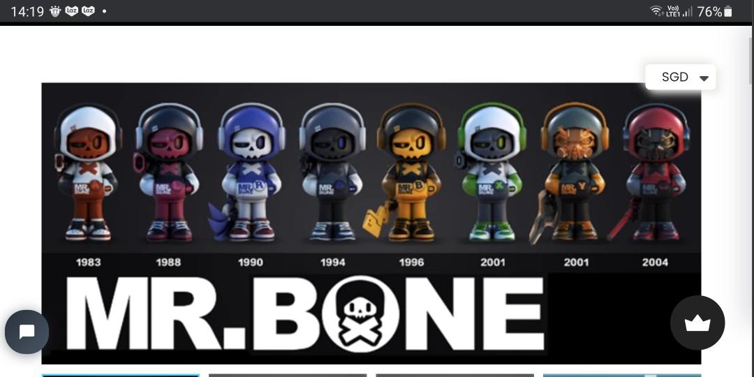 Mr.Bone series 3, Hobbies & Toys, Toys & Games on Carousell