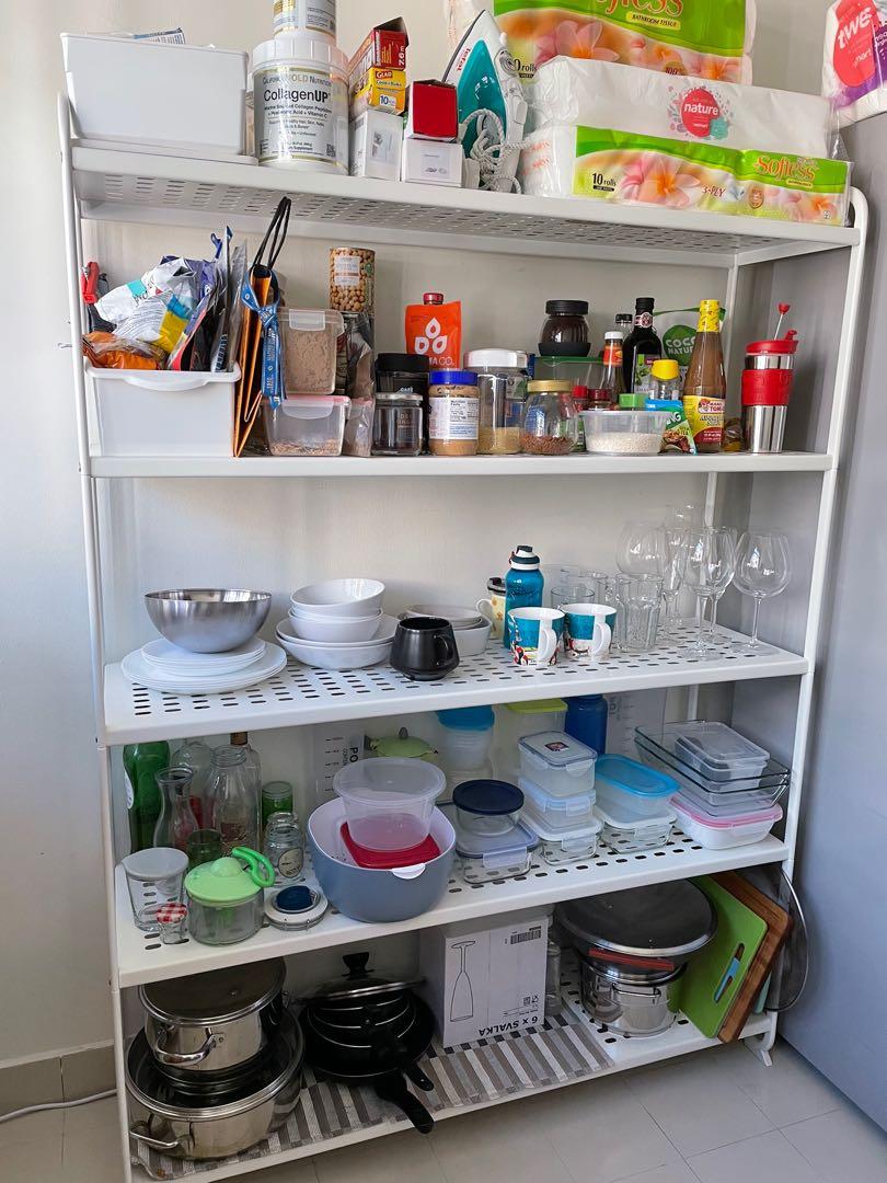 Mulig shelf ikea (metal rack shelves), Furniture & Home Living