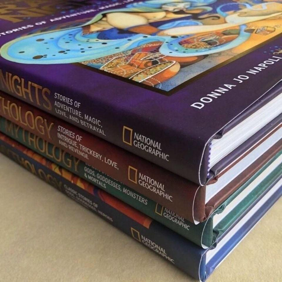 National Geographic Greek Mythology 4 books hardcover set, 興趣及遊戲, 書本