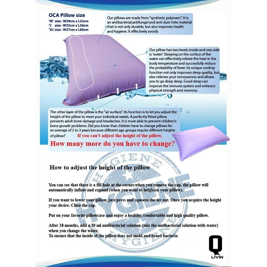 Oca aqua shop pillow