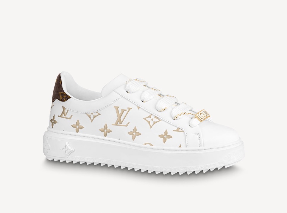 Louis Vuitton Time Out Debossed Monogram Leather White White (Women's)