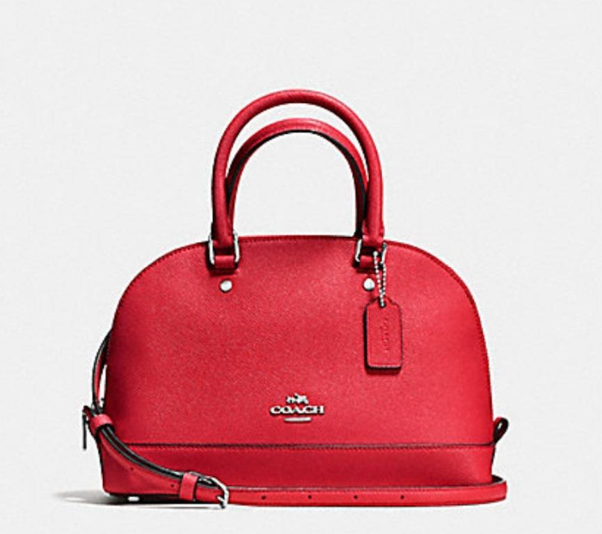 Coach sierra satchel red online