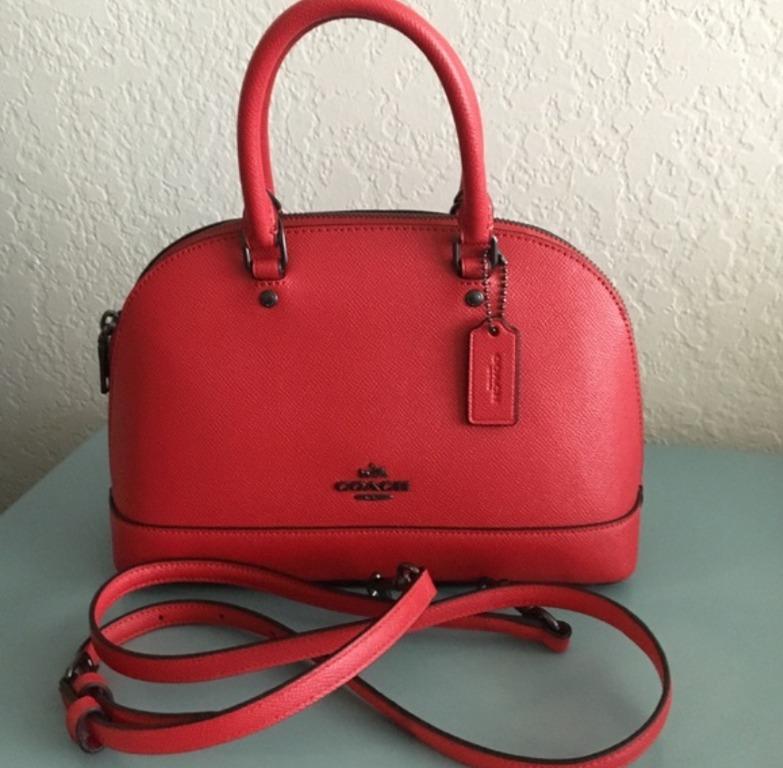 Coach sierra satchel red online
