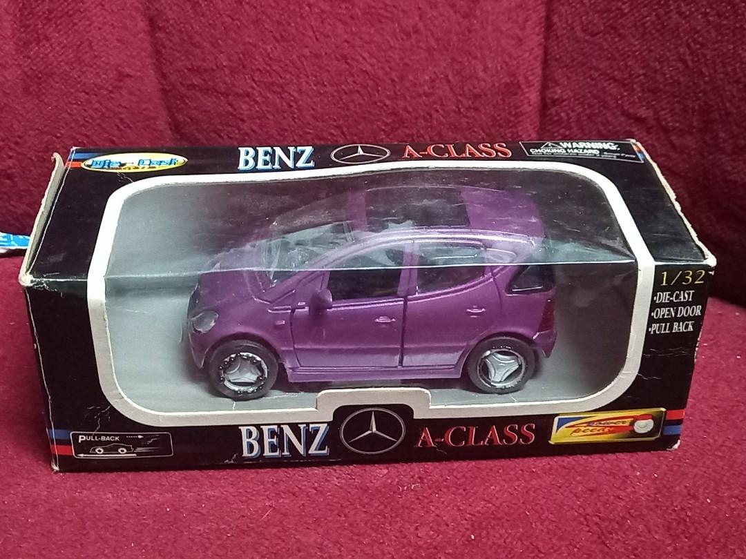 New Ray Mercedes Benz Class-A 1/32 (Category: Vehicle & Diecast Models) located in Malabon City. Submitted by samflores2k4t7 (Listing ID 1130240102, Image 1). Description: For sale Vintage Mercedes Benz A-Class Speed power New Ray Toys Scale 1/32 4 inches lenght Brand new Issue may tumubo n parang kulugo s wheels, windshield crack see pix at damaged box.