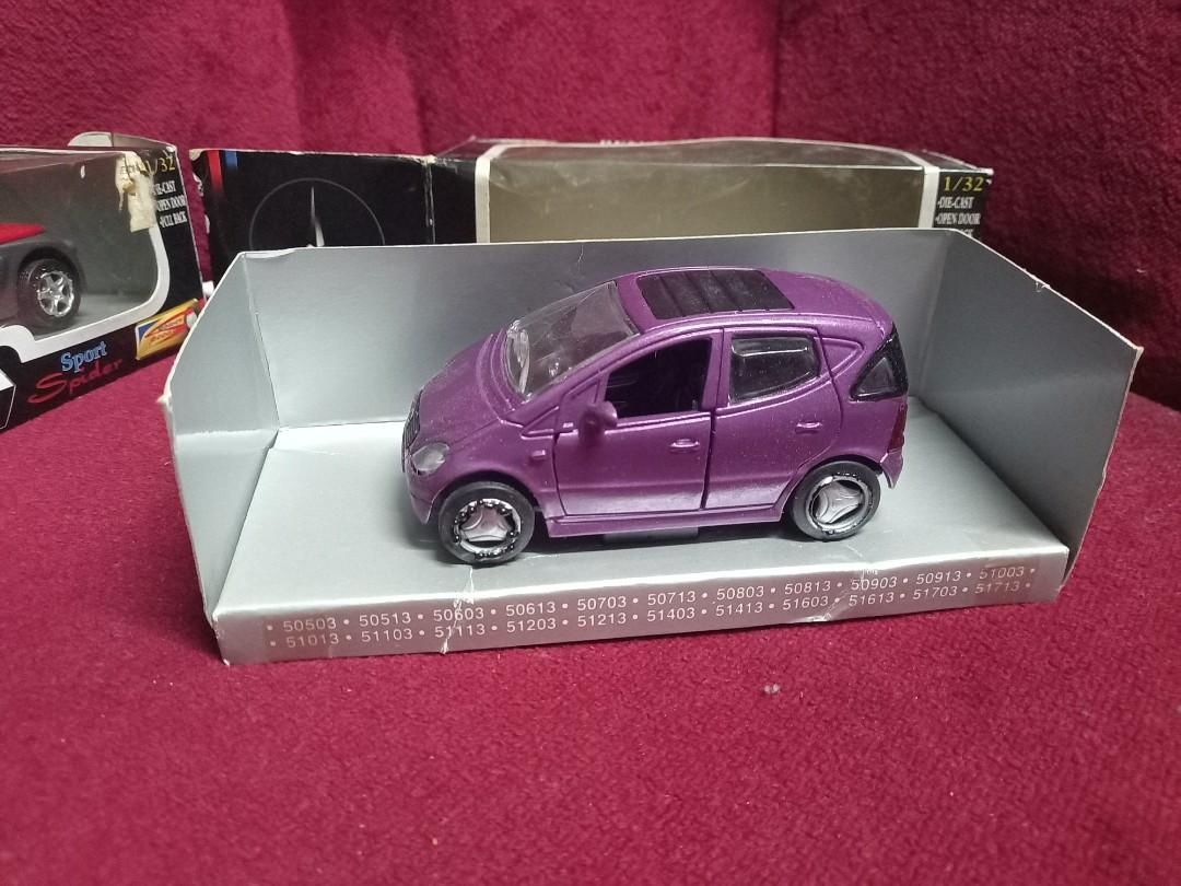 New Ray Mercedes Benz Class-A 1/32 (Category: Vehicle & Diecast Models) located in Malabon City. Submitted by samflores2k4t7 (Listing ID 1130240102, Image 2). Description: For sale Vintage Mercedes Benz A-Class Speed power New Ray Toys Scale 1/32 4 inches lenght Brand new Issue may tumubo n parang kulugo s wheels, windshield crack see pix at damaged box.