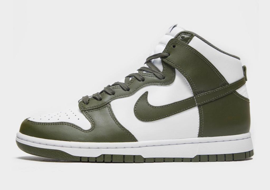 Green high top nikes store