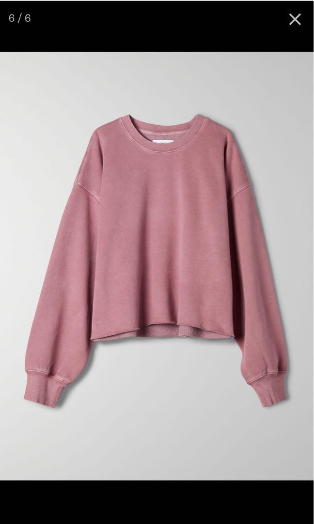 tna boyfriend cropped crewneck