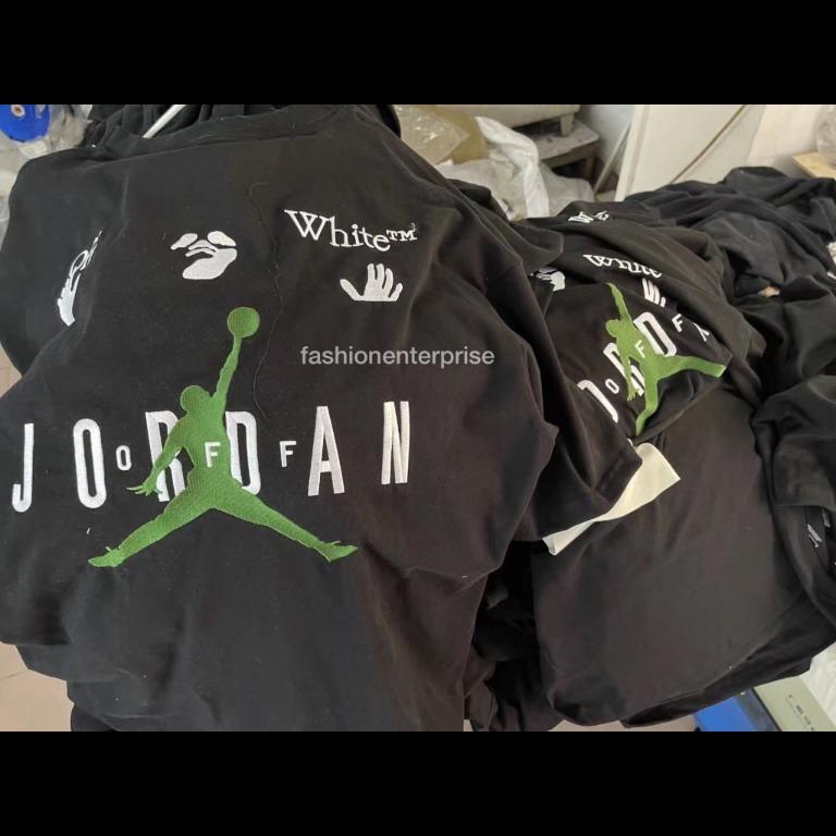 Off-White x Jordan FW21 Tee Black, Men's Fashion, & Sets, Tshirts Shirts on