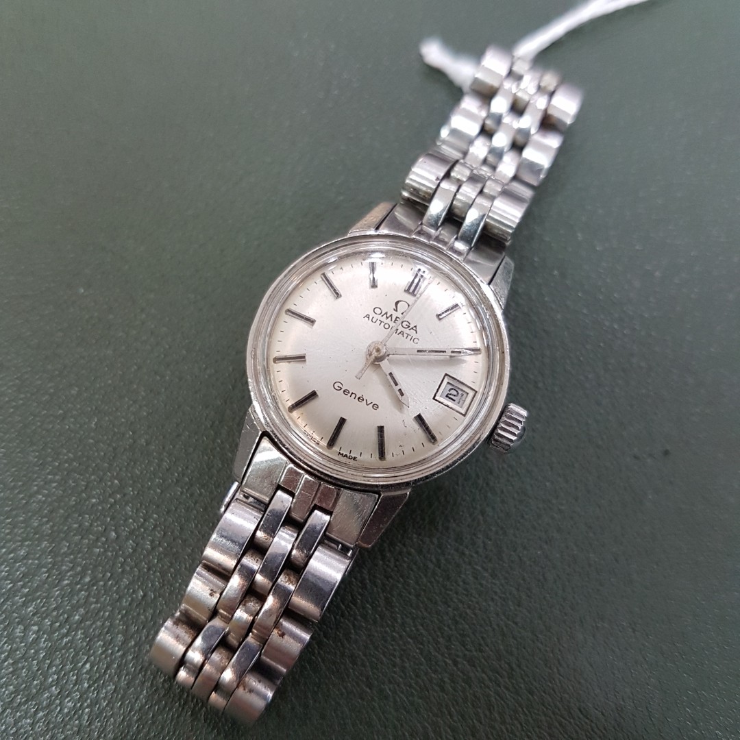 Omega Geneve Automatic Lady Steel Vintage Watch, Luxury