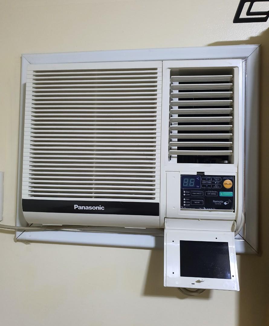 Panasonic Aircon Window Type with Remote 1hp, TV & Home Appliances, Air