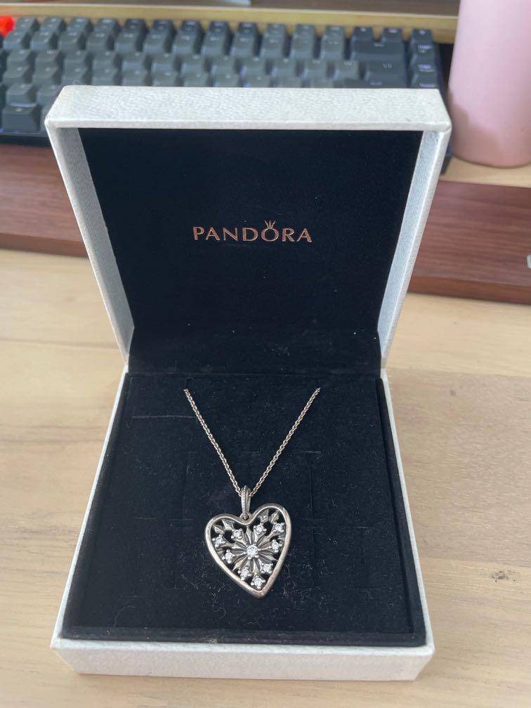 Heart of cheap winter pandora necklace