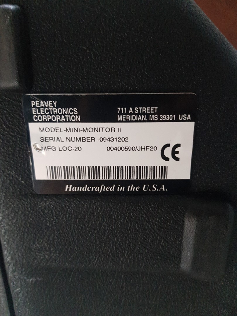 Peavey mini hot sale monitor